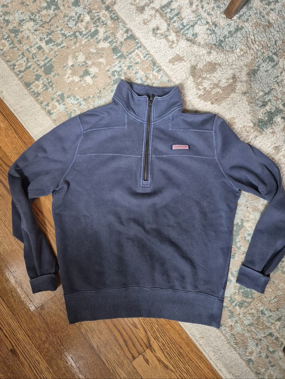 Vineyard Vi nes Washed Navy Shep Shirt XS